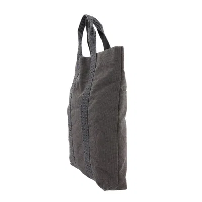 Pre-owned Hermes Gray Canvas Tote Bag ()