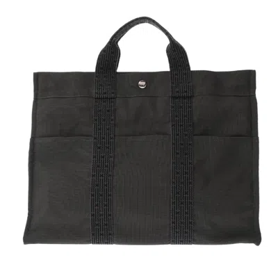 Pre-owned Hermes Gray Canvas Tote Bag ()