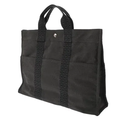 Pre-owned Hermes Gray Canvas Tote Bag ()