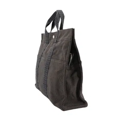 Pre-owned Hermes Gray Canvas Tote Bag ()