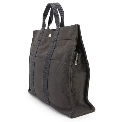 Pre-owned Hermes Gray Canvas Tote Bag ()