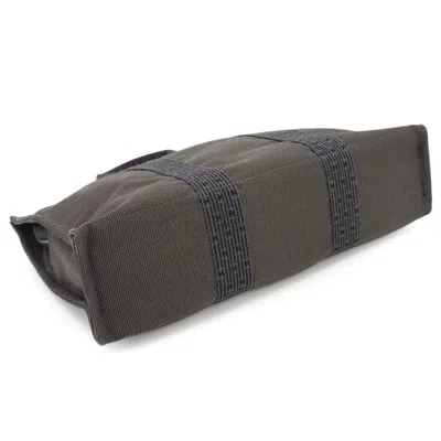 Pre-owned Hermes Gray Canvas Tote Bag ()
