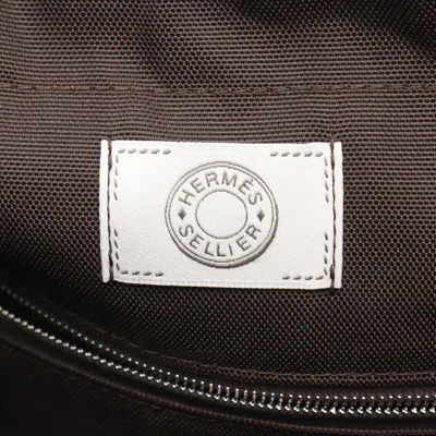 Pre-owned Hermes Gray Fabric Leather Felt Tote Bag ()