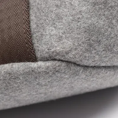 Pre-owned Hermes Gray Fabric Leather Felt Tote Bag ()