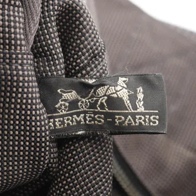 Pre-owned Hermes Gray Nylon Canvas Tote Bag ()