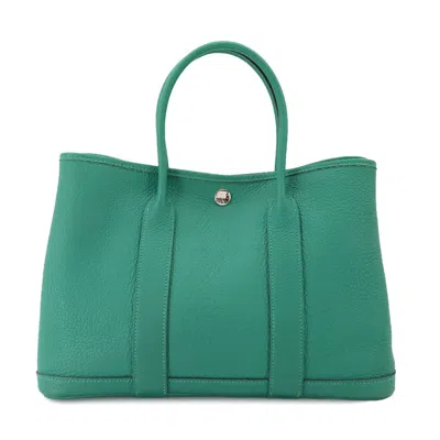 Pre-owned Hermes Green Negonda Leather Tote Bag ()