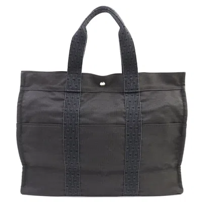 Pre-owned Hermes Her Line Gray Canvas Tote Bag ()