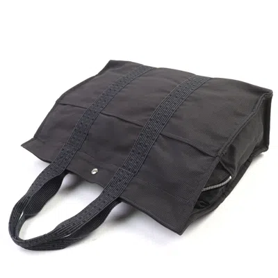 Pre-owned Hermes Her Line Gray Canvas Tote Bag ()