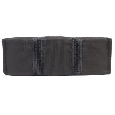 Pre-owned Hermes Her Line Gray Canvas Tote Bag ()