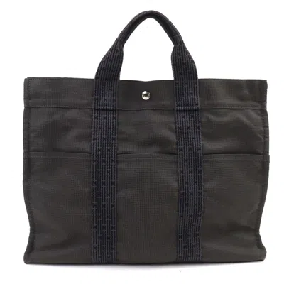 Pre-owned Hermes Her Line Gray Polyester Polyamide Tote Bag ()