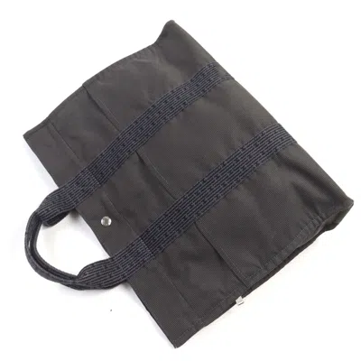 Pre-owned Hermes Her Line Gray Polyester Polyamide Tote Bag ()