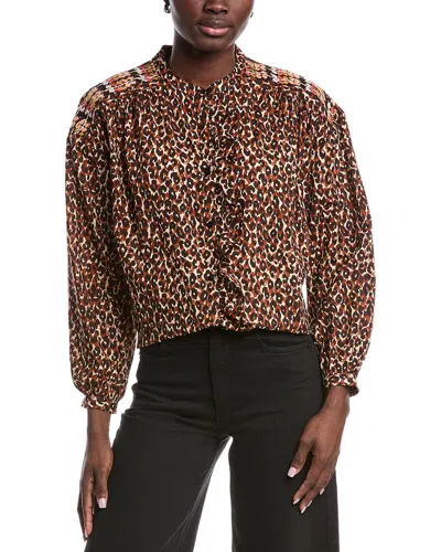 Anna Kay Samario Blouse In Brown