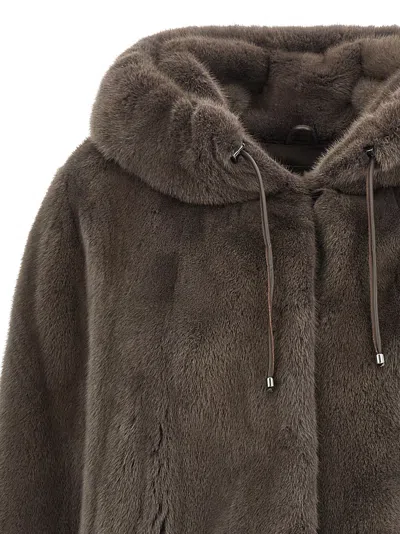 Simonetta Ravizza Barry Fur Brown In Brown