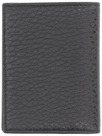 Givenchy Grain Leather Card Holder In Black