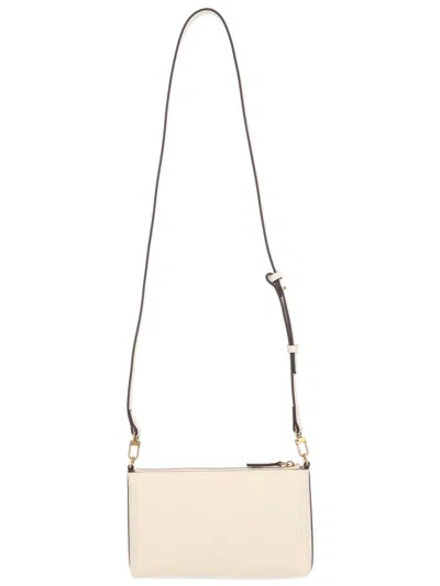 Pinko White Leather Wallet In Neutral