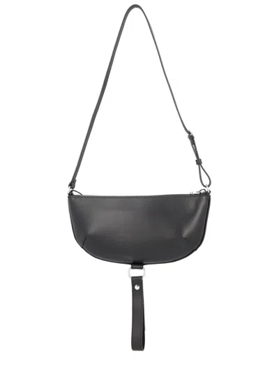 Courrèges Courreges Women Holy Eclipse Leather Shoulder Bag In Black