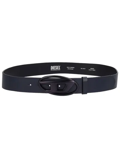 Diesel "b-1dr" Belt Unisex In Blue