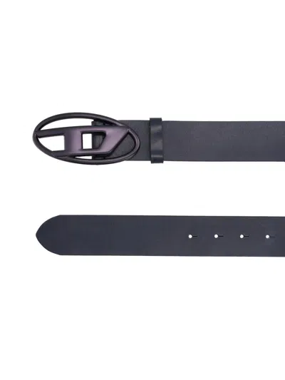 Diesel "b-1dr" Belt Unisex In Blue
