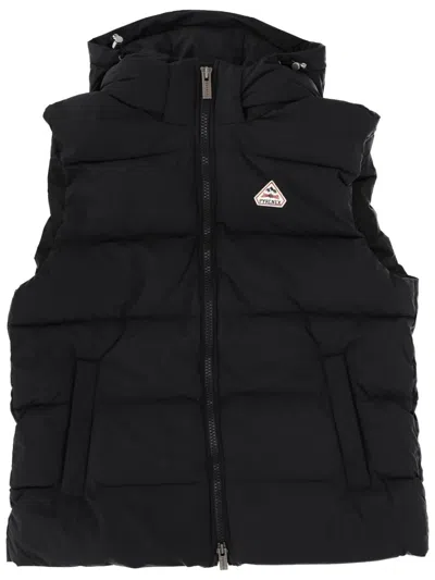 Pyrenex Hooded Padded Jacket For Cold Weather In Black
