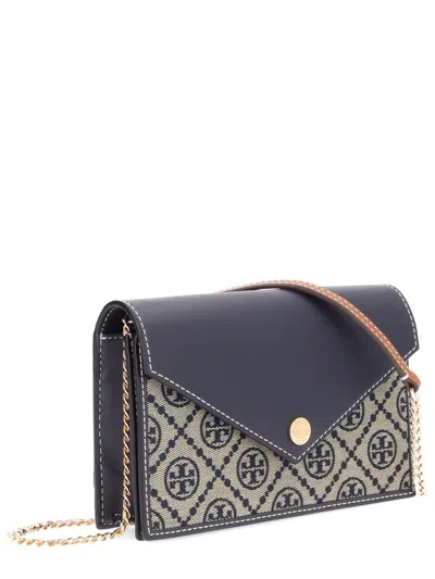 Tory Burch Wallet With Chain In Gray