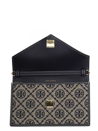Tory Burch Wallet With Chain In Gray
