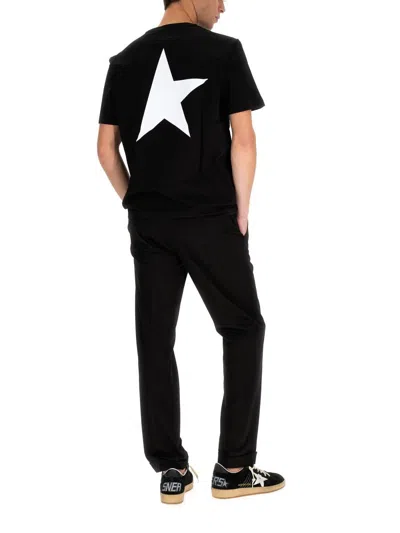 Golden Goose Men Logo Print T-shirt In Black