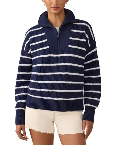Faherty Mariner Wool-blend Sweater In Blue