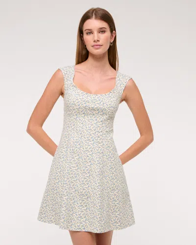 Abercrombie & Fitch The A&f Mila Cap Sleeve Mini Dress In White