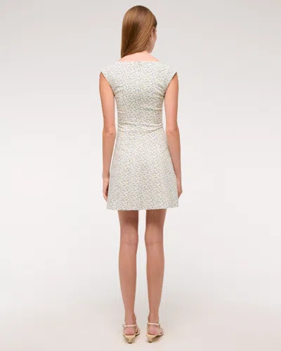 Abercrombie & Fitch The A&f Mila Cap Sleeve Mini Dress In White