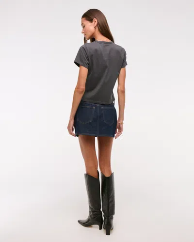 Abercrombie & Fitch Short-sleeve Betty Boop Graphic Skimming Tee In Gray