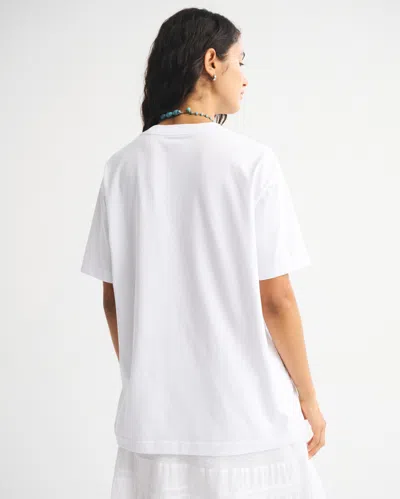 Abercrombie & Fitch Oversized Rodeo Graphic Tee In White