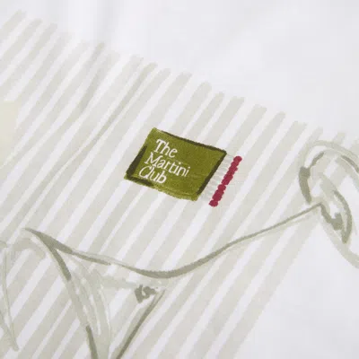 Abercrombie & Fitch Oversized Martini Graphic Tee In White