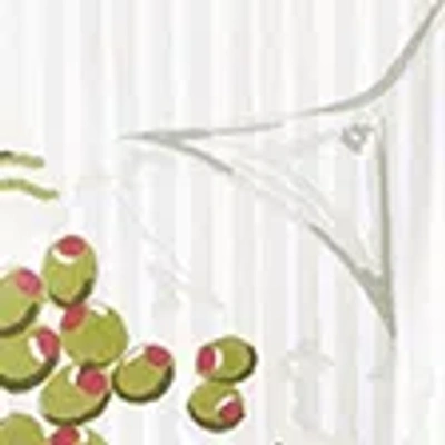 Abercrombie & Fitch Oversized Martini Graphic Tee In White