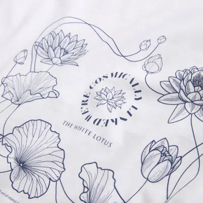 Abercrombie & Fitch Short-sleeve The White Lotus Graphic Skimming Tee In White