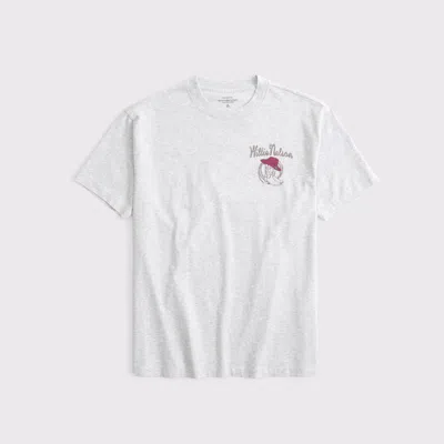 Abercrombie & Fitch Oversized Willie Nelson Graphic Tee In Gray