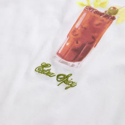 Abercrombie & Fitch Short-sleeve Bloody Mary Graphic Skimming Tee In White