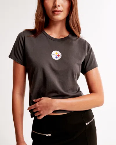 Abercrombie & Fitch Short-sleeve Pittsburgh Steelers Graphic Skimming Tee In Brown