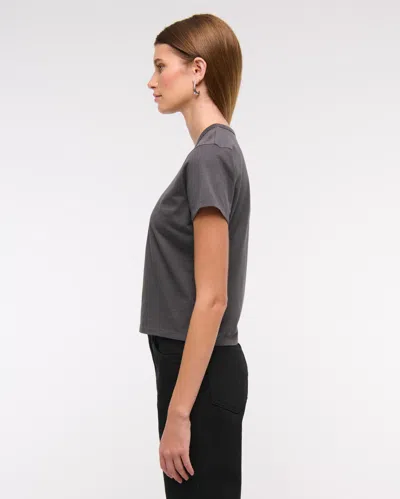 Abercrombie & Fitch Short-sleeve Britney Spears Graphic Skimming Tee In Gray