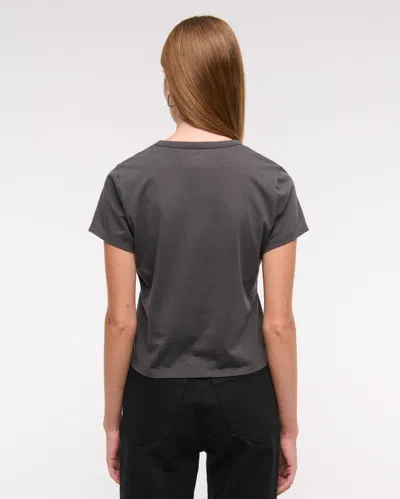 Abercrombie & Fitch Short-sleeve Britney Spears Graphic Skimming Tee In Gray