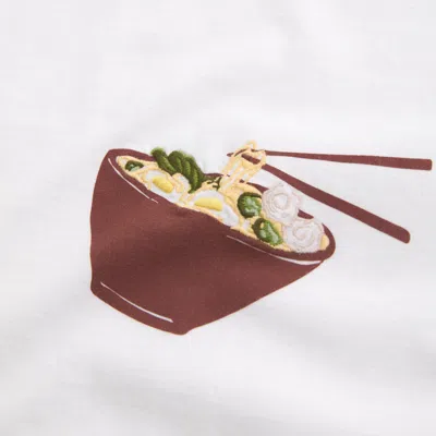 Abercrombie & Fitch Short-sleeve Ramen Graphic Skimming Tee In White