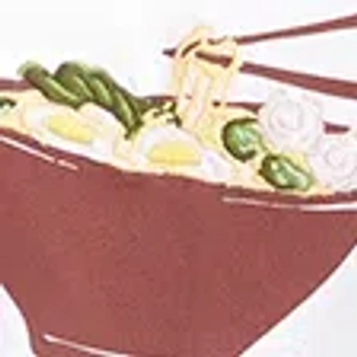 Abercrombie & Fitch Short-sleeve Ramen Graphic Skimming Tee In White