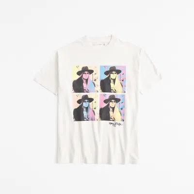 Abercrombie & Fitch Oversized Mary J. Blige Graphic Tee In White