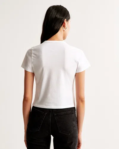 Abercrombie & Fitch Short-sleeve Olympics Graphic Skimming Tee In White