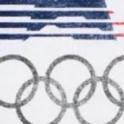 Abercrombie & Fitch Short-sleeve Olympics Graphic Skimming Tee In White