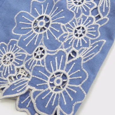 Abercrombie & Fitch Tailored Linen-blend Wide Leg Pant In Blue