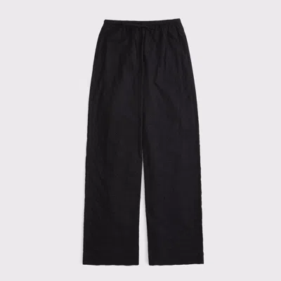 Abercrombie & Fitch Eyelet Pull-on Pant In Black