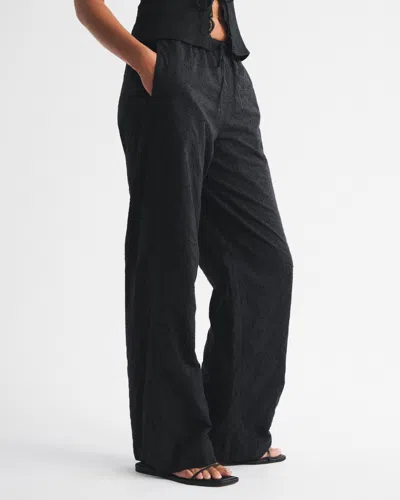 Abercrombie & Fitch Eyelet Pull-on Pant In Black