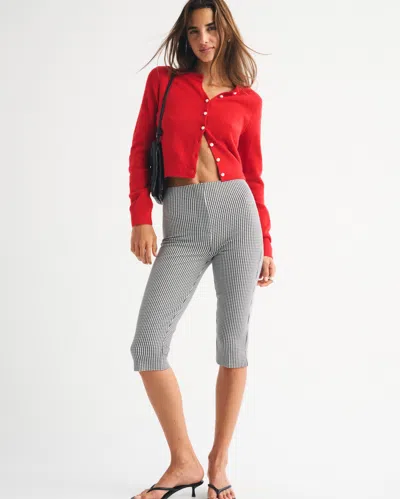 Abercrombie & Fitch High Rise Capri Pant In Black