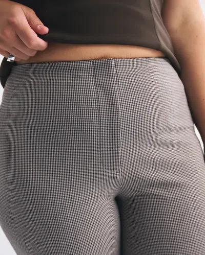 Abercrombie & Fitch Curve Love A&f Forme Bootcut Pant In Animal Print