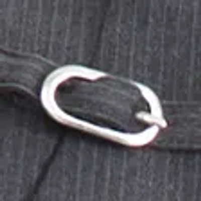 Abercrombie & Fitch Curve Love A&f Sloane Tailored Hardware Wide Leg Pant In Gray